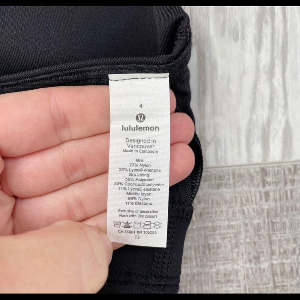 Lululemon Energy Bra Long Line Black NWT